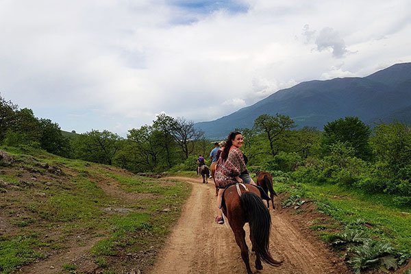 Horse riding in Armenia Dilijan