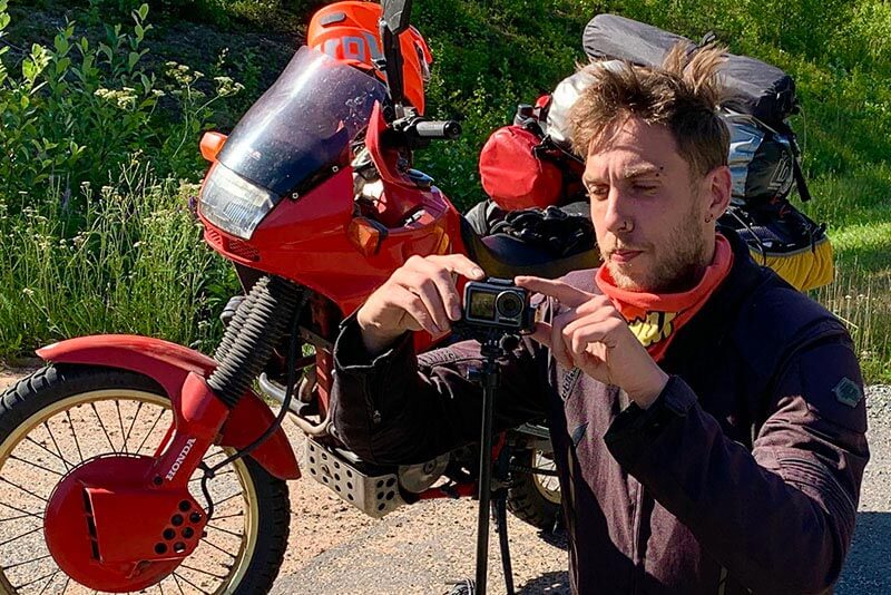 motorcycle vlog microphone