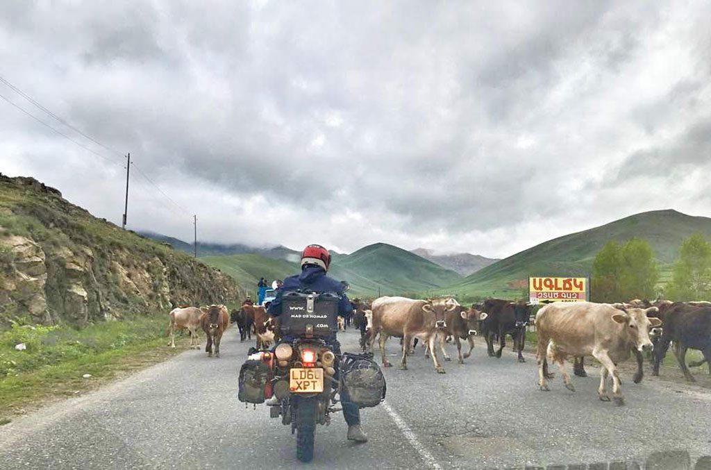 Motorcycle touring in Armenia
