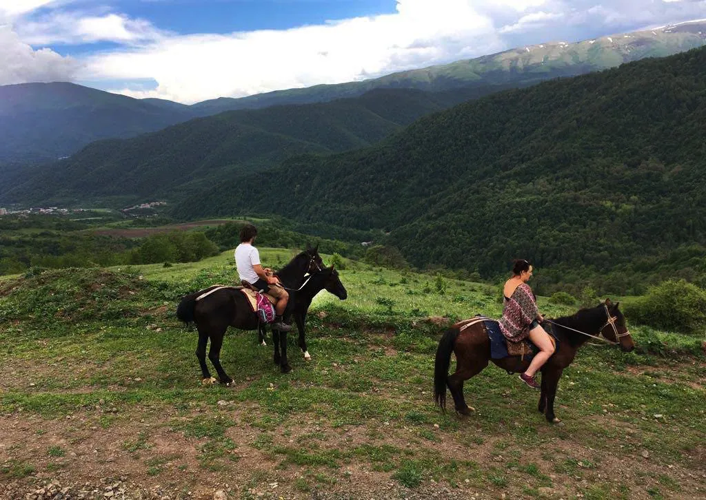 Horse riding in Dilijan Armenia
