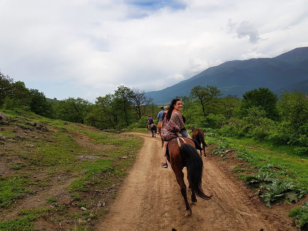 Horse riding in Dilijan Armenia