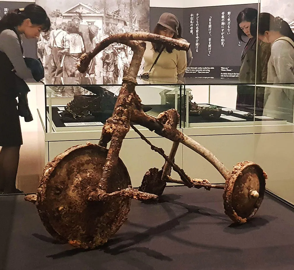 Tricycle at Hiroshima Atomic museum