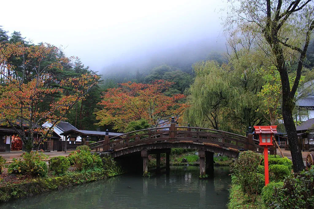 Beautiful town at Edo Wonderland Japan