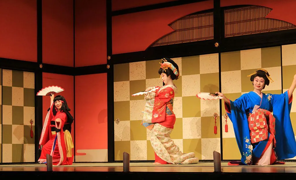 Geisha show at Edo Wonderland Japan