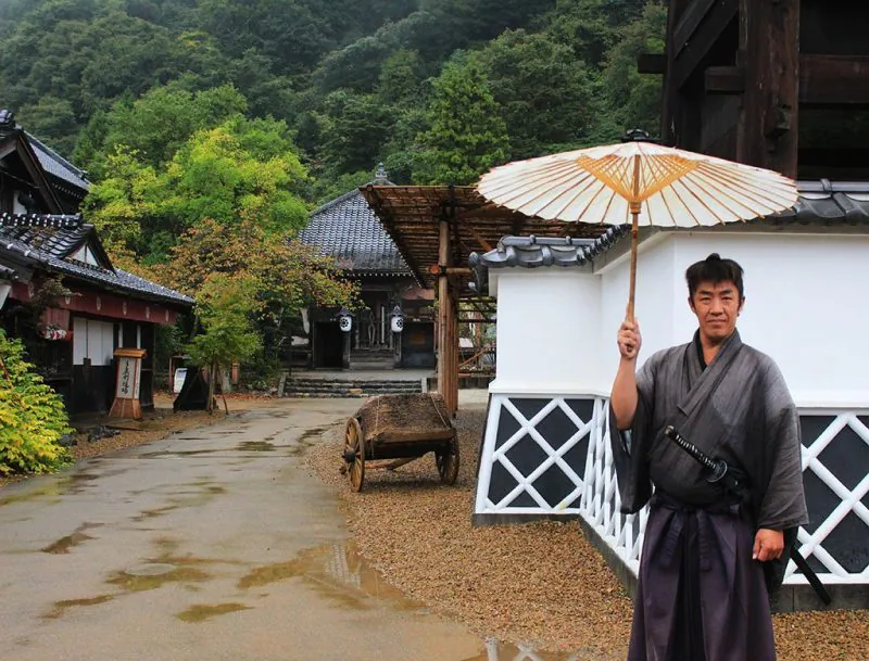 Samurai at Edo Wonderland Japan Nikko Edomura Guide