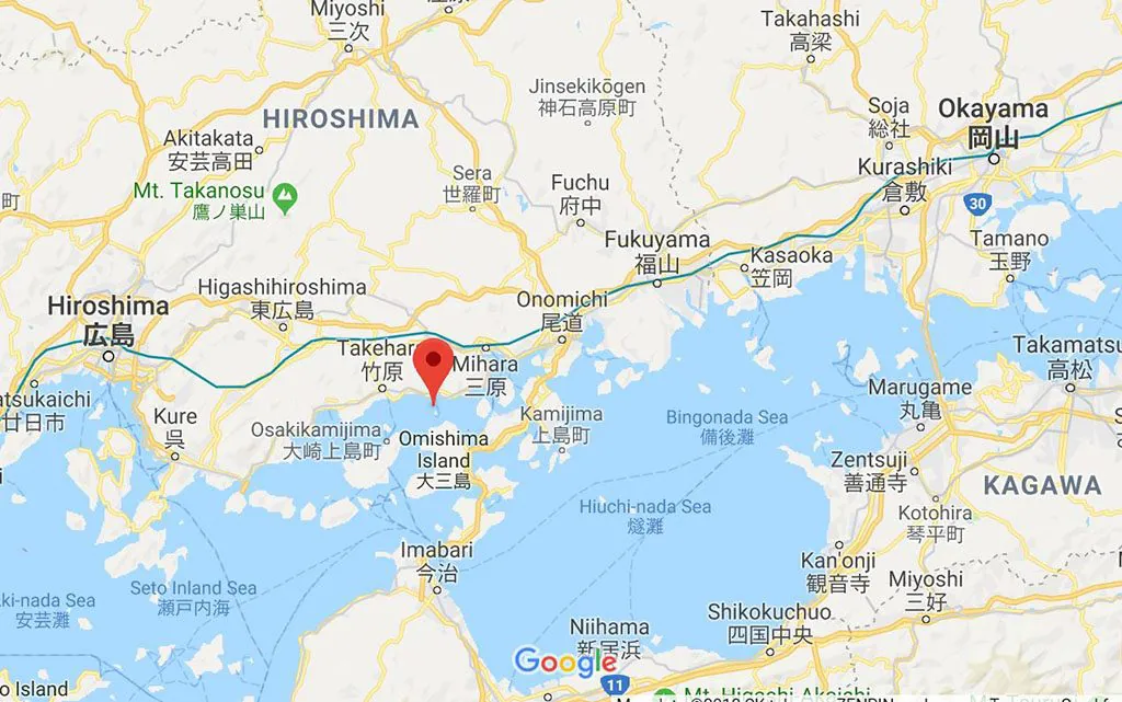 How to visit Japan's rabbit island map