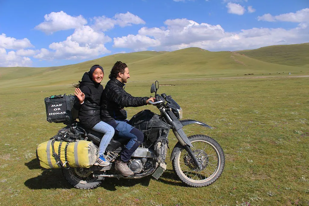 Motorcycling in Kyrgyzstan with a nomad