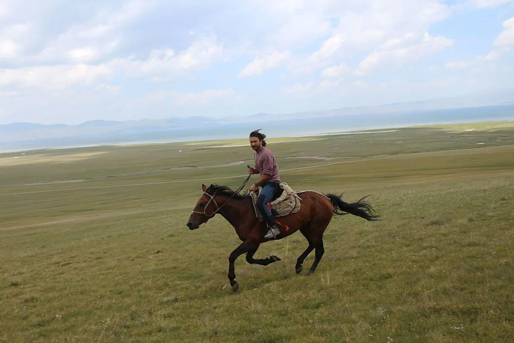 horse riding in Kyrgyzstan