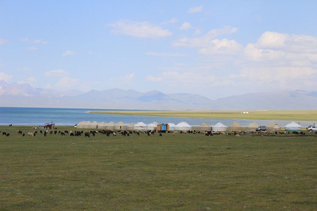 Lake Song Kol yurt camp