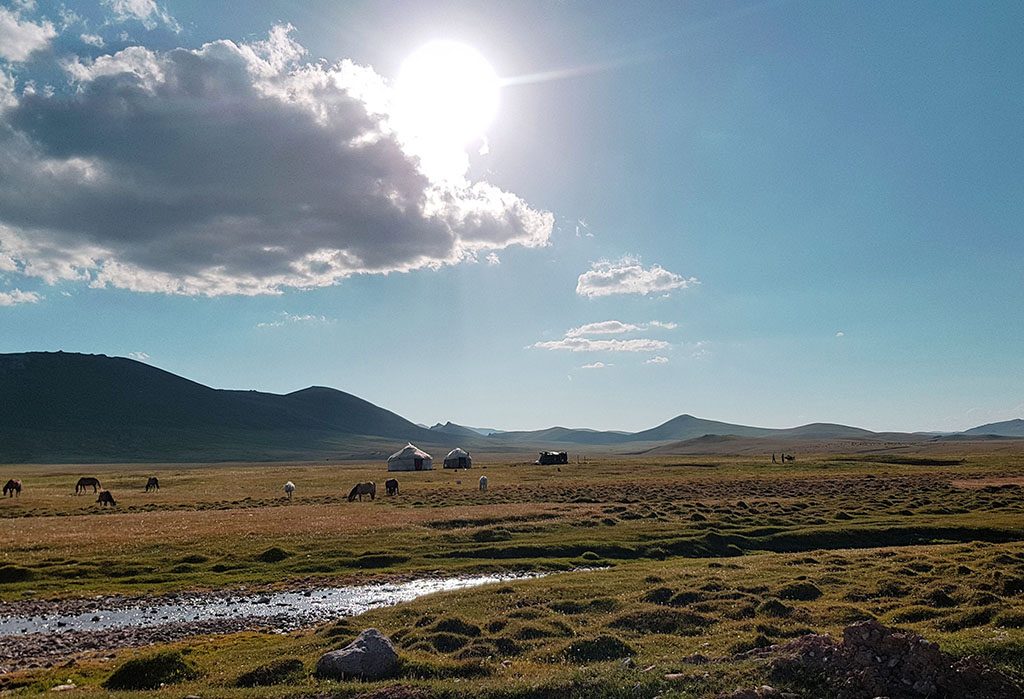 Song Kol yurt camp in Kyrgyzstan