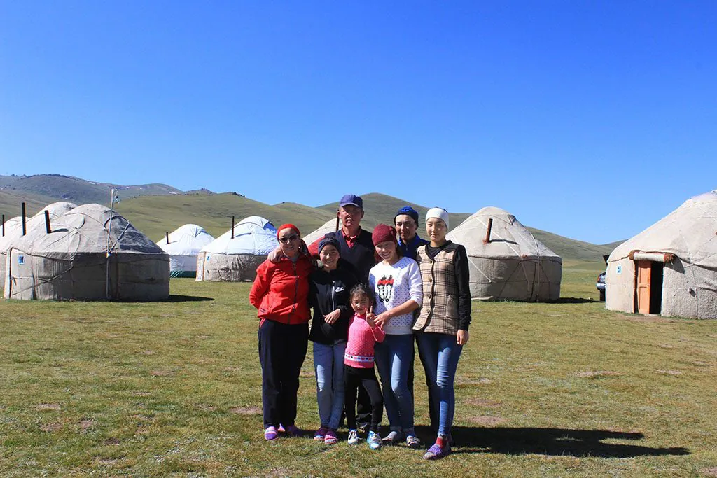 Kyrgyzstan nomad family