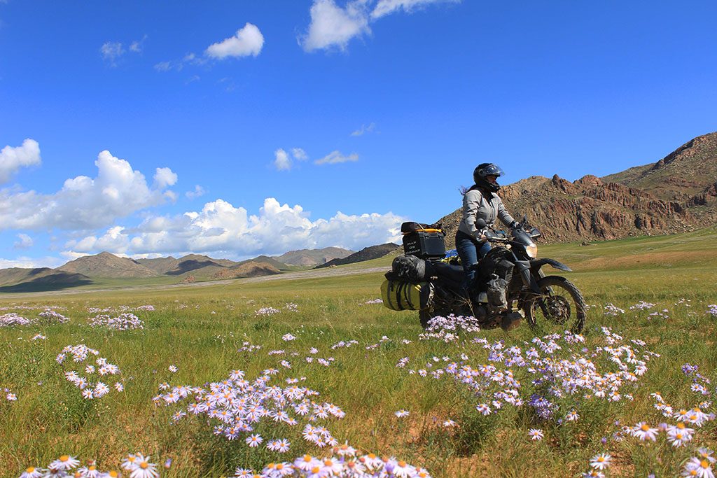 Girl Adventure Motorcycle Travel in Mongolia