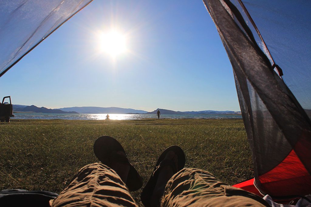 Camping in Mongolia