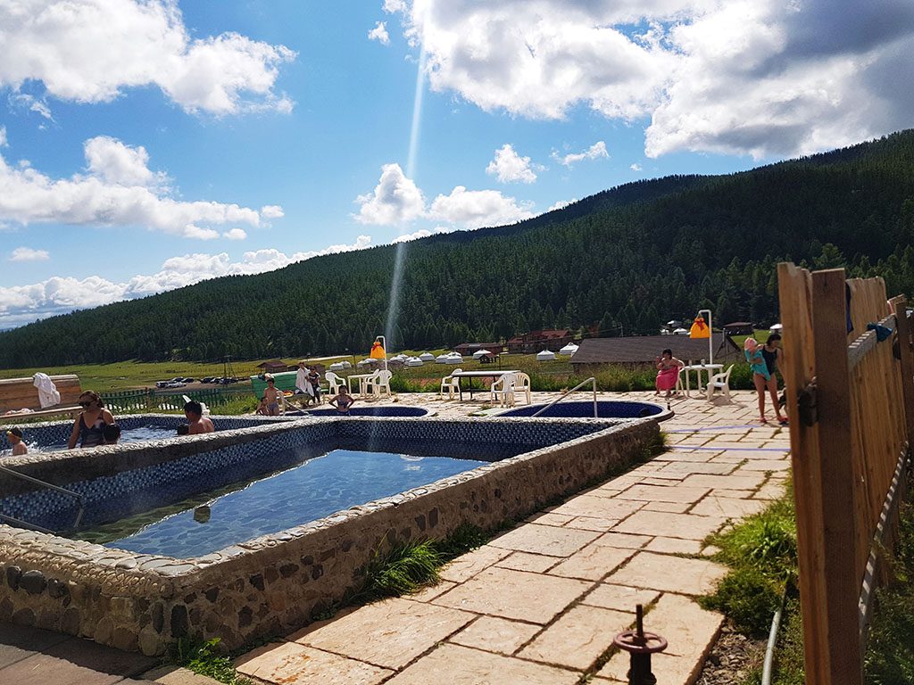 Hot springs in Mongolia