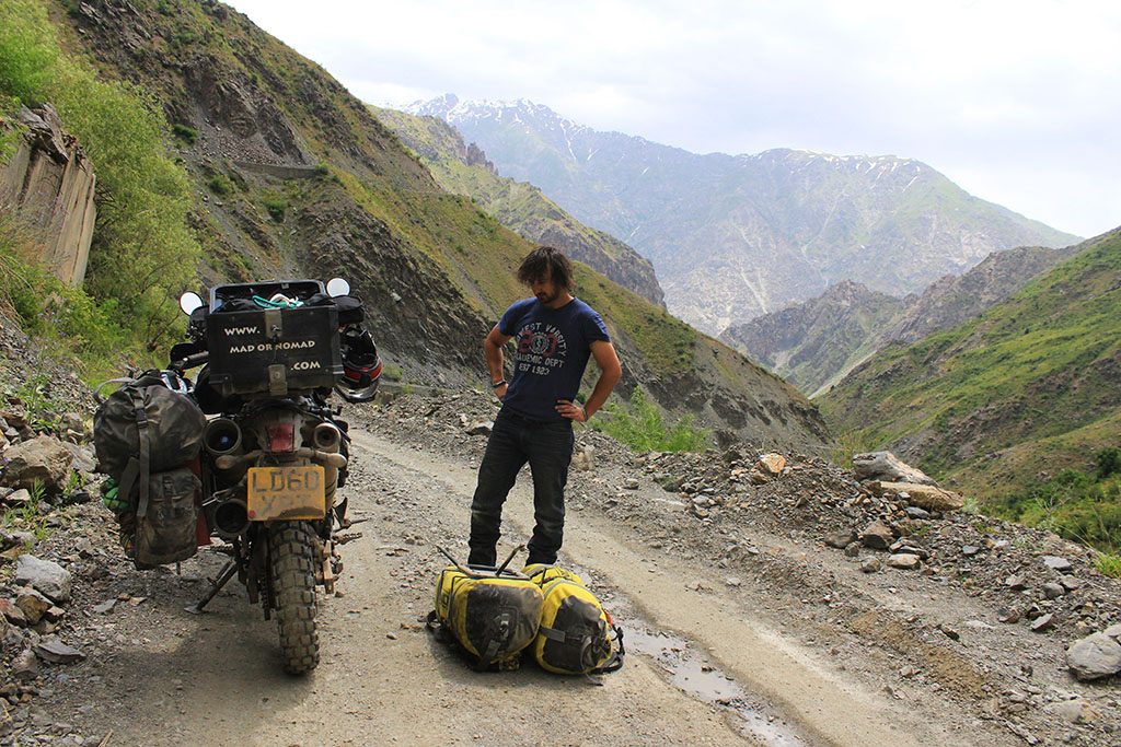 broken down in the pamir mountains near khorog