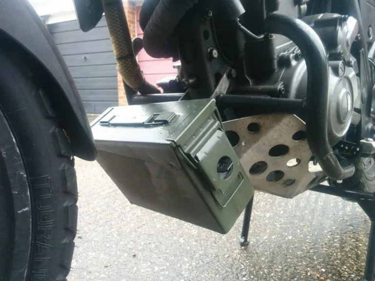 DIY motorbike tool luggage