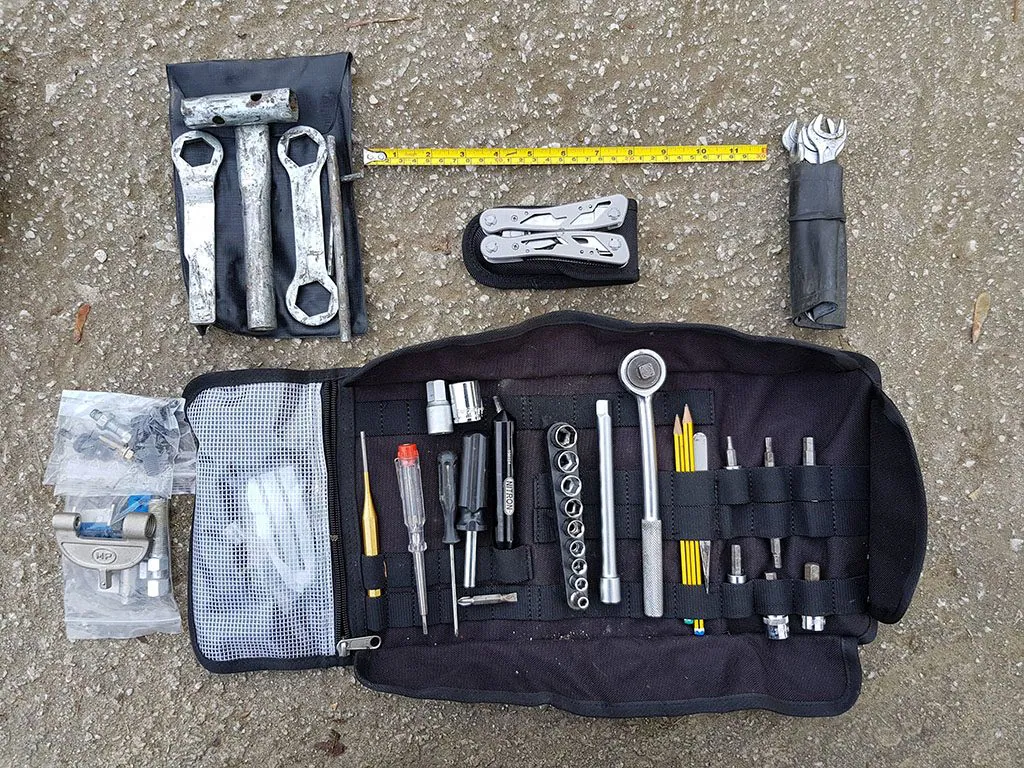 Ultimate adventure bike tool kit