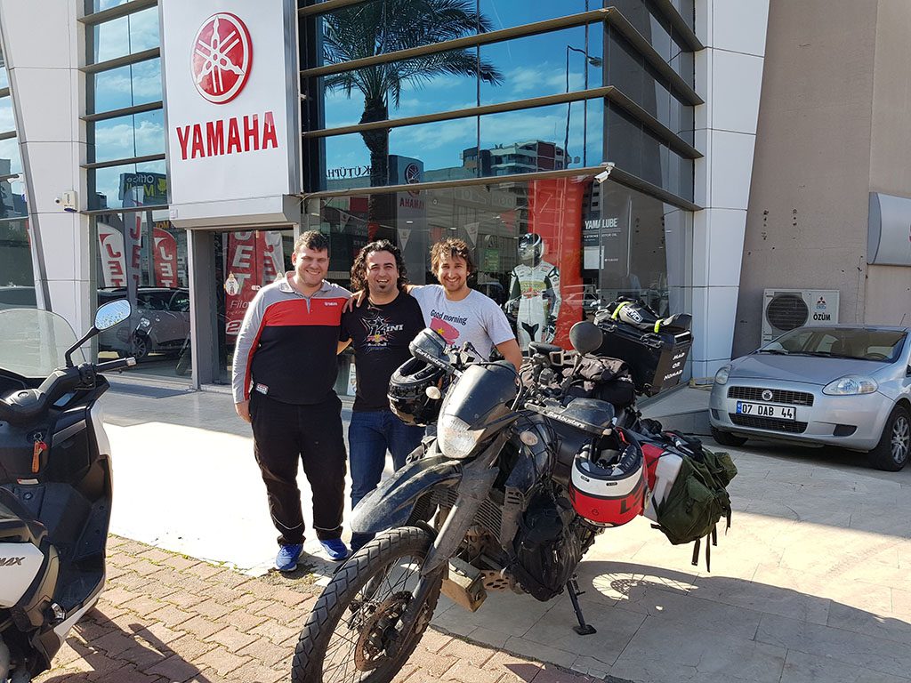 Adventure motorcycling in Turkey on a Yamaha