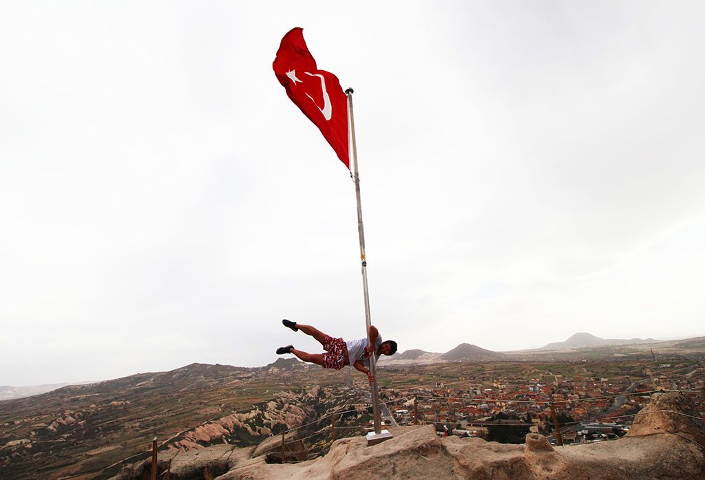 Turkish flag in Cappadocia