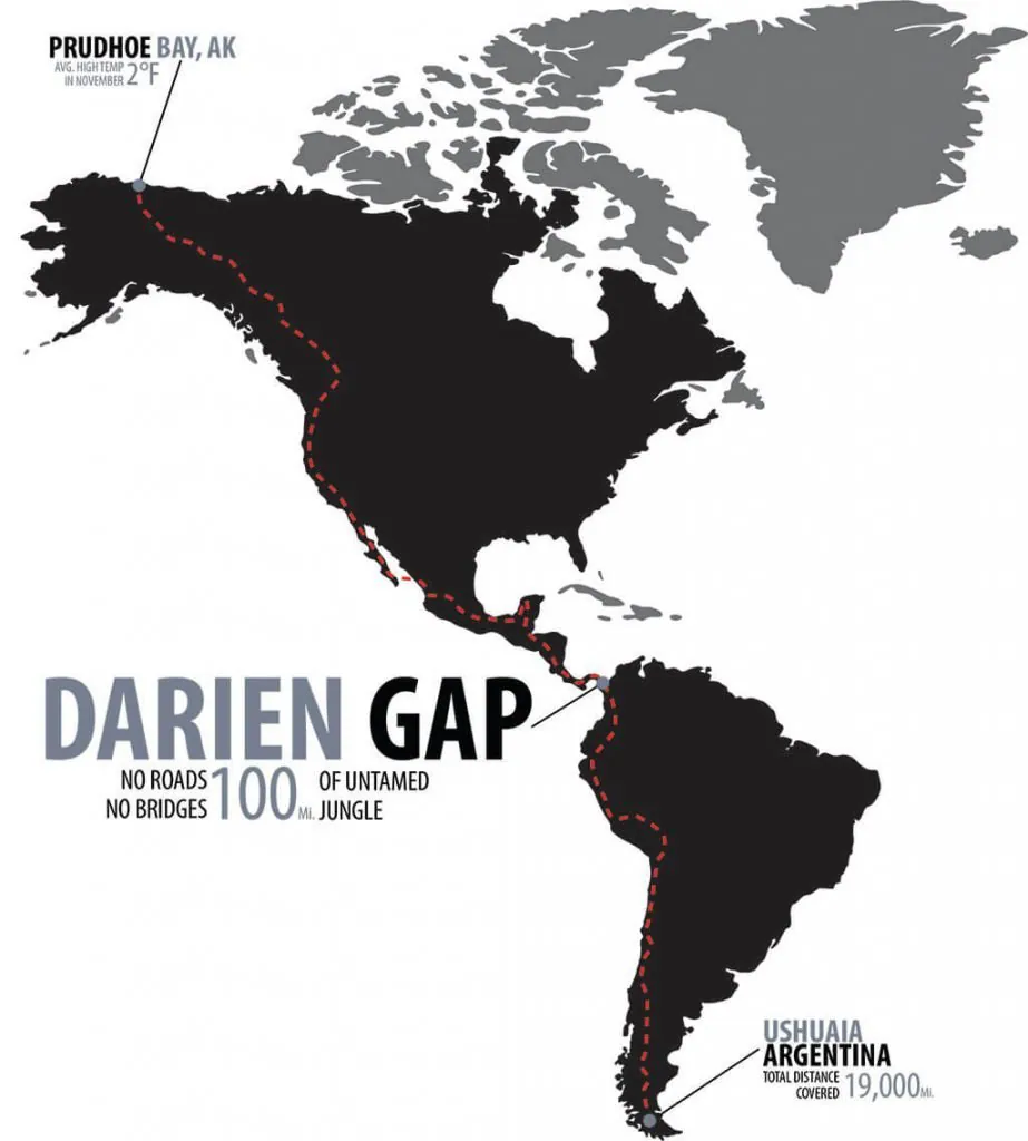 Darien Gap Map