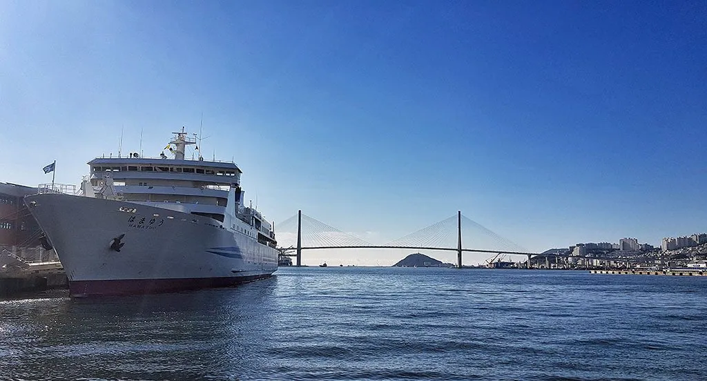 How to get a ferry from South Korea to Japan