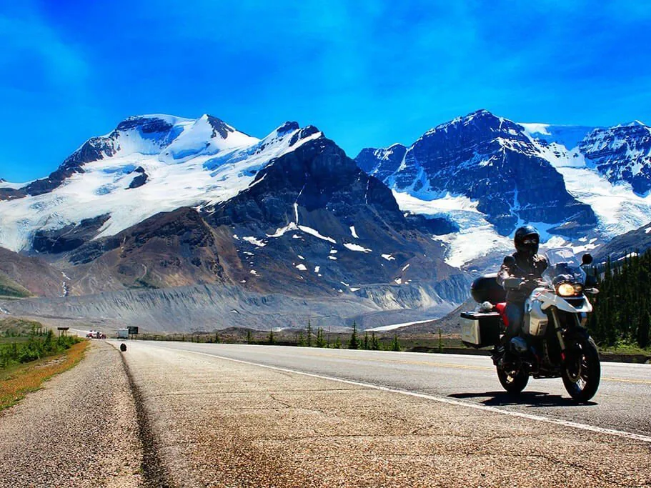 motorcycle adventure Canadian Rockies Canada