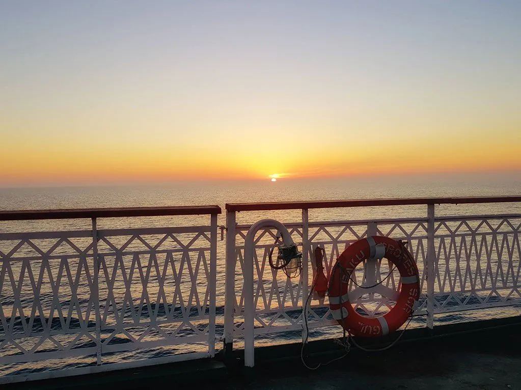How to cross the caspian sea by ferry