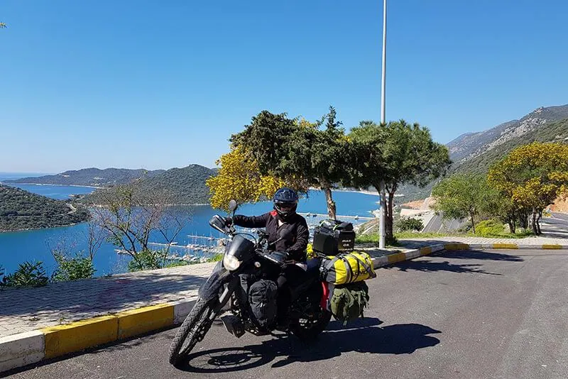 Motorcycle touring in Turkey Kas