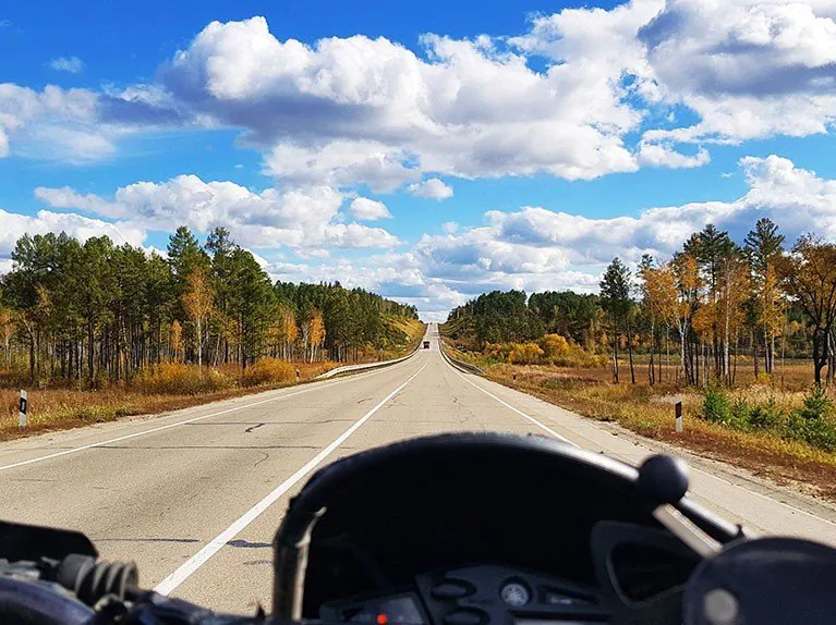 Motorcycling in Siberia