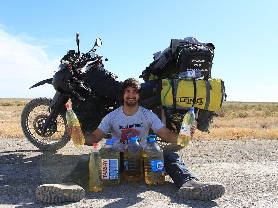 Motorcycle travel in Uzbekistan and petrol