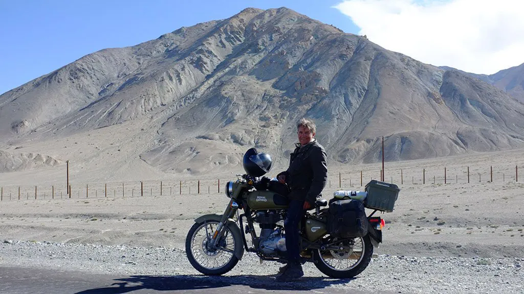 Royal Enfield motorcycle travel world China border