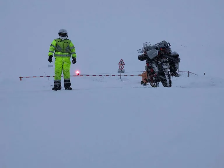 White Wolf motorcycle Oymyakon Siberia