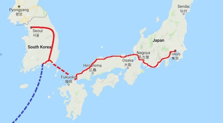 Ferry from Japan to South Korea