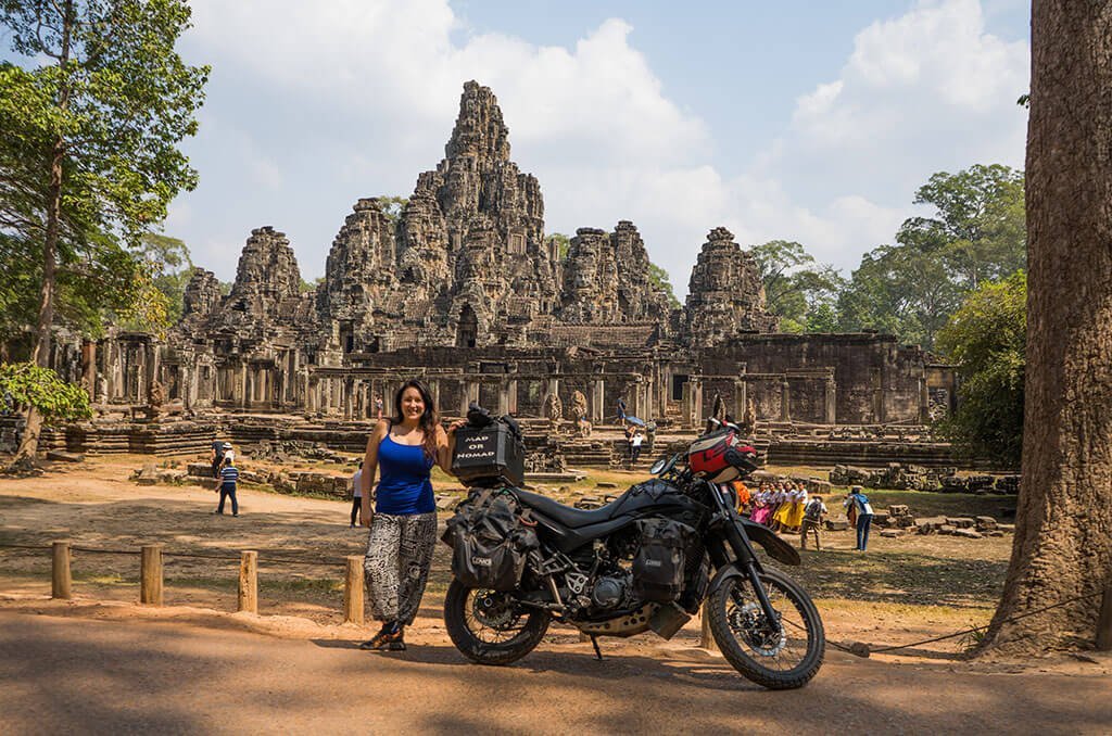 Cambodia Motorcycle Travel Bayon Temple
