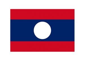 Laos Motorcycle Adventure Rental Companies Flag