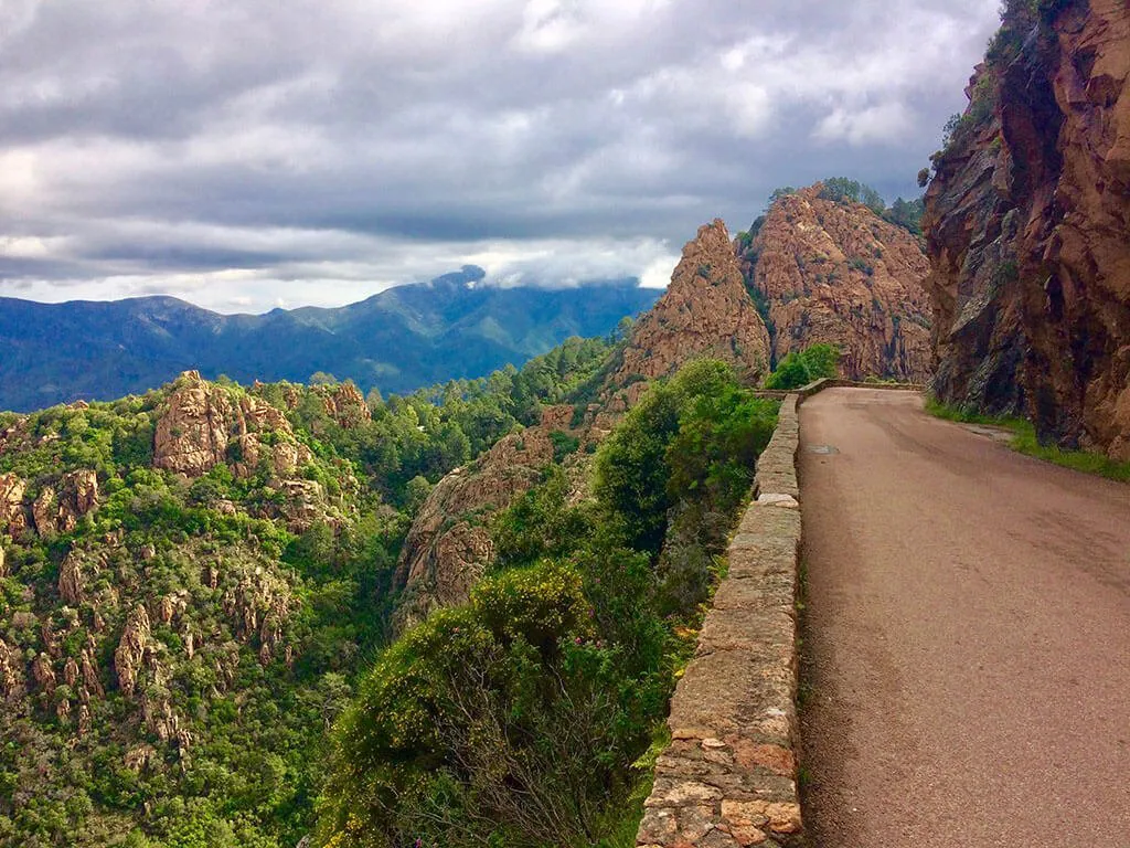 On D81 at Calanques de Piana, Corsica