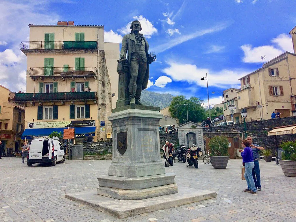 Historical centre of Corte, central Corsica.