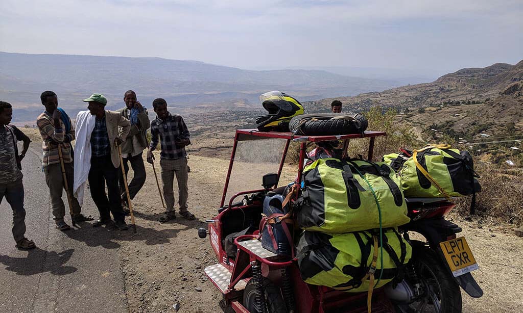 Sidecar Guys Scooter in Ethiopia