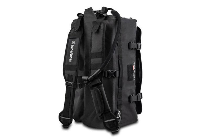 Lone Rider Overlander Duffle bag with rucksack straps