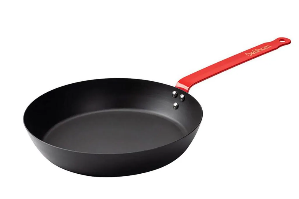 Carbon Steel Pan with Folding handle Motorcycle camping food