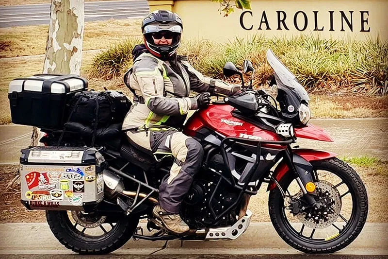 Caroline Lunnon RTW Motorcycle Trip