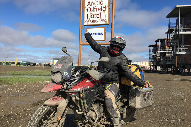 USA motorcycle trip from the top of dalton hwy alaska