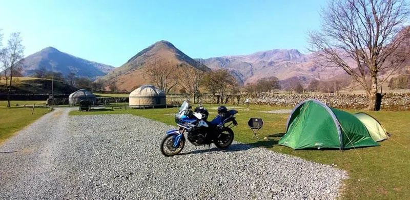 How to Motorcycle Camp in the UK