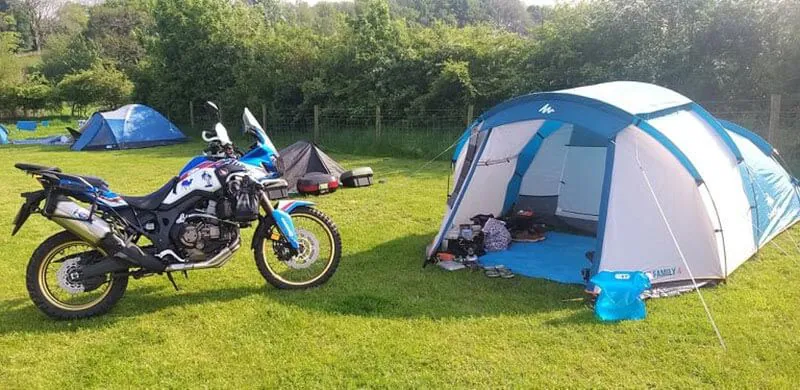 How to Motorcycle Camp in the UK