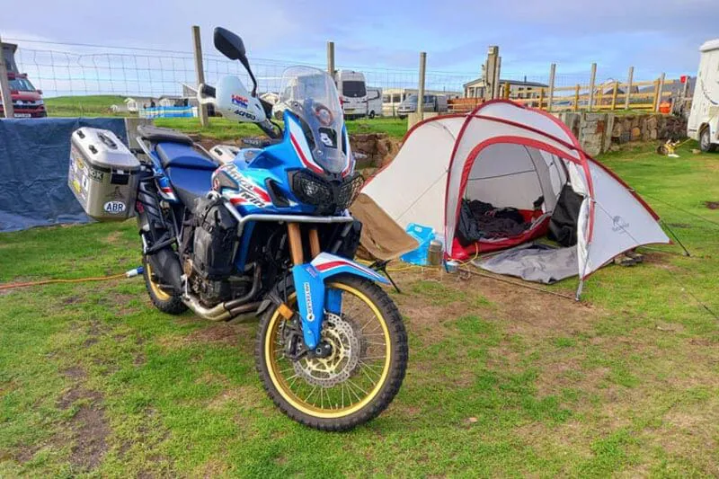 How to Motorcycle Camp in the UK