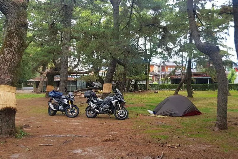 motorcycle camping sites