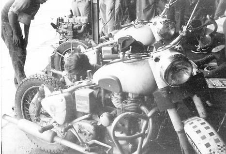 The First Indians to motorcycle round the world on Royal Enfields in Cameroon