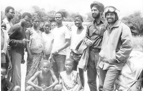 The First Indians to motorcycle round the world on Royal Enfields team in the Congo