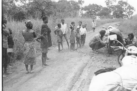 The First Indians to motorcycle round the world on Royal Enfields in Somalia 1971