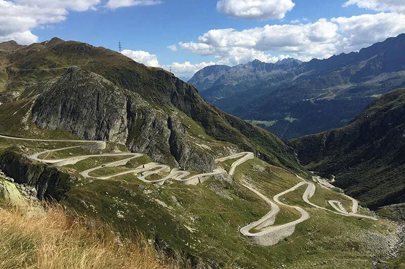 The Best self guided European motorcycle tours stgotthardtremola swiss alps